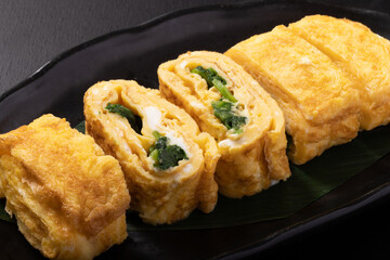 ほうれん草入り卵焼き