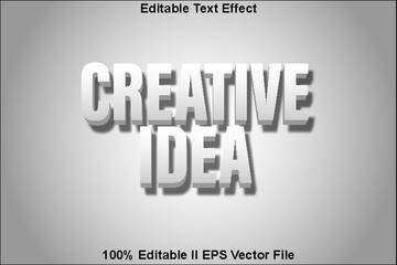 Creative Idea Editable Text Effect 3d Emboss Modern Style