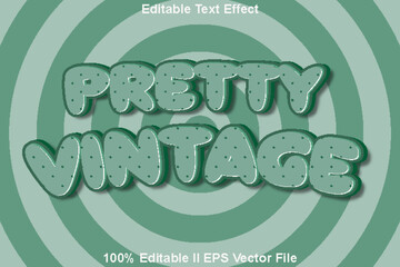 Pretty Vintage Editable Text Effect 3d Emboss Pattern Style