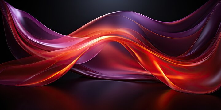 Blue and red energy background, generative ai