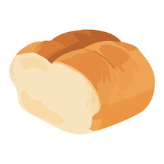 Freshly baked bread, a gourmet meal for lunch