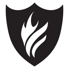 Tatto flame icon illustration