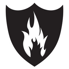 Tatto flame icon illustration