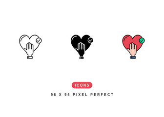 Honesty Icon. Truth Promise Law Symbol Stock Illustration. Vector Line Icons For UI Web Design And Presentation