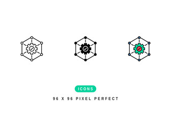 Integrity Icon. Trust Corporate Culture Symbol Stock Illustration. Vector Line Icons For UI Web Design And Presentation