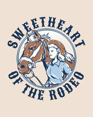 Sweetheart of the rodeo illustration