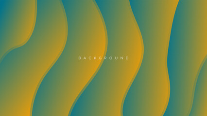 Abstract background banner wave gradient color design vector