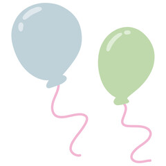 Pastel balloons 