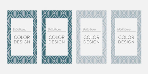Background banner geometric line color design vector, vertical banner set