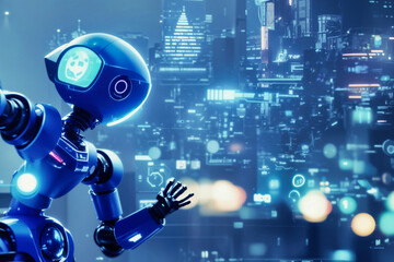 Futuristic Robot Scenarios - Artificial Intelligence Concepts