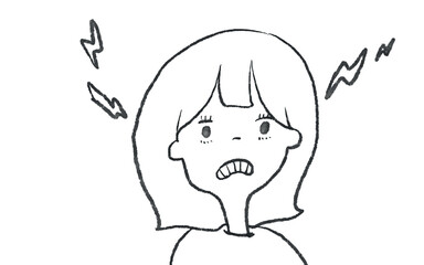 イライラする女の子