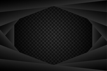 Abstract Background Overlapped Layer Shape With Black Color