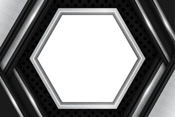 Abstract Modern Metallic Diagonal Overlapped Background With Glow Effect