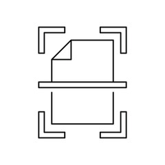 Document scaner icon design. isolated on white background. vector illustration