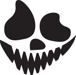 The jack o lantern face for halloween content