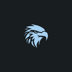 Eagle head logo design vector illustration