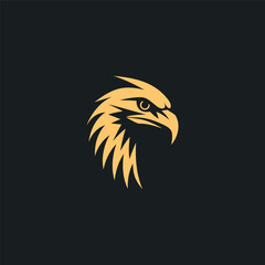 Obraz premium Eagle head logo design vector illustration