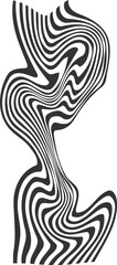 abstract curvy stripes background