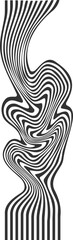 abstract curvy stripes background