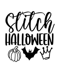 Halloween svg retro bundle