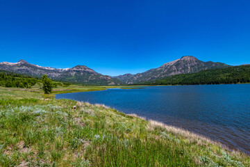 Fototapeta na wymiar Williams Reservoir in Williams Creek Wilderness Area in Colorado