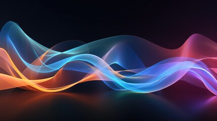 abstract with dynamic motion and multicolored hues