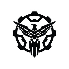 Eagle Logo Design. Eagle military gear logo icon design template