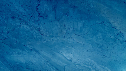 Blue with silver creative abstract hand painted background, marble texture, abstract ocean, acrylic painting on canvas. Modern art. Contemporary art.