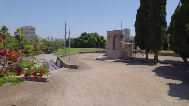The pillbox on Tel Giborim neighborhood, during the British Mandatory, Holon