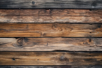 Fototapeta premium Weathered beauty and rich textures of rustic wooden planks or logs, adding a touch of natural charm and warmth to any design. Generative AI.