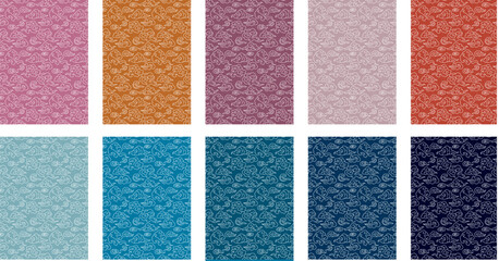 Fototapeta premium set of patterns
