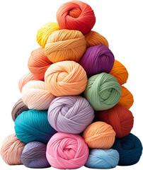 Pile of Yarn balls, Yarn for knitting and crocheting, colorful yarn