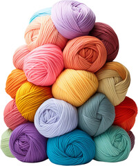 Pile of Yarn balls, Yarn for knitting and crocheting, colorful yarn