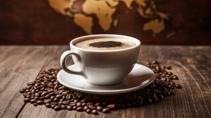world coffee day, cup of coffee drink