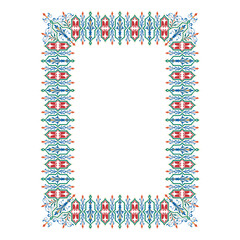 classic floral frame for greeting cards, advertising banners