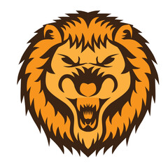 Lions mascot logo design illustration for sport or e-sport team