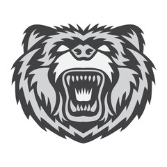 Bear Head Logo Mascot Emblem