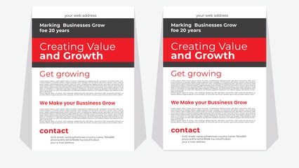 flyer design a4 template.Corporate business flyer template.Corporate business cover and back page a4 flyer design template for print.
