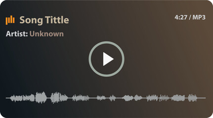 music player template