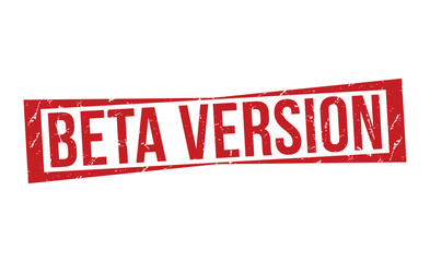 Fototapeta premium Beta Version grunge Rubber Stamp vector design.