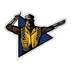 Policeman esports mascot logo design