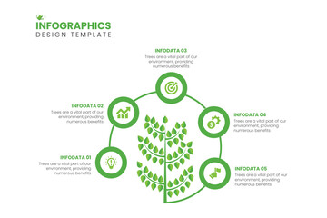 Infographic design template. Creative concept with 5 steps