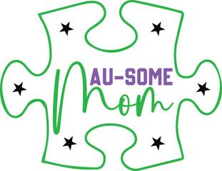 Autism svg design eps file