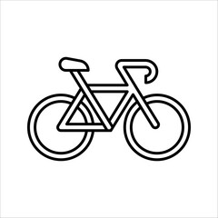Bike Icon Vector Logo Template, vector illustration on white background