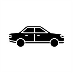 Car linear icon. Taxi. Thin line illustration. Automobile. vector illustration on white background