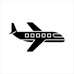 Plane icon. Flight transport symbol. vector illustration on white background