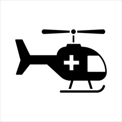 Helicopter icon. Helicopter icon in trendy flat style design. vector illustration on white background
