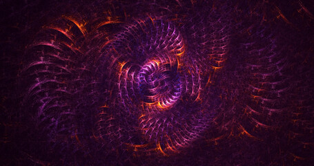 3D rendering abstract fractal light background