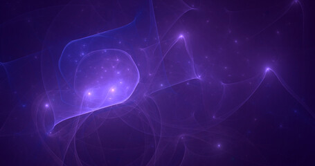 3D rendering abstract fractal light background