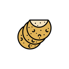tortilla icon vector design templates